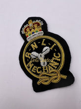 RNLI Mechanic Cap Badge RNLI Mechanic Hand Embroidered Bullion Wire Hat Badge